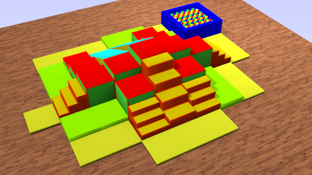 Parcours Modulo Mouss' : 5.6 x 4.2 x 1.25 m (REF MM 12-06-1)