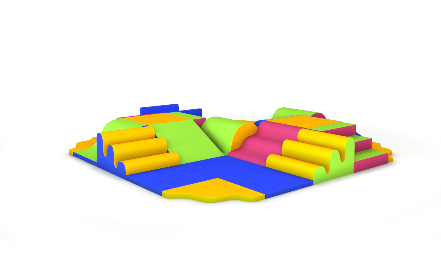 Parcours Modulo Mouss' : 2.5 x 2.5 x 0.3 m (REF 2010.36)