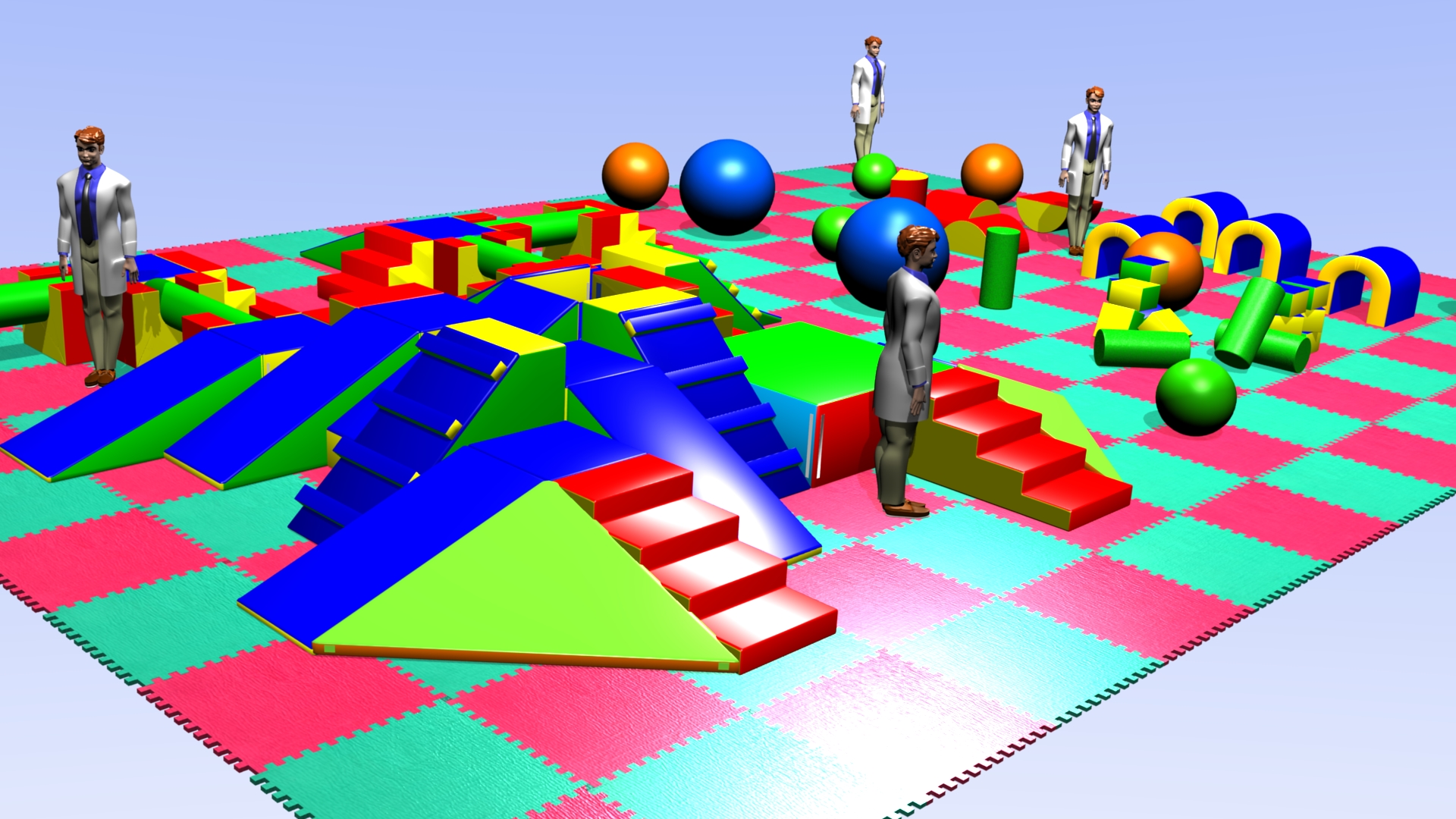 Parcours Modulo Mouss' : 15 x 11.1 m (REF 2010.12)