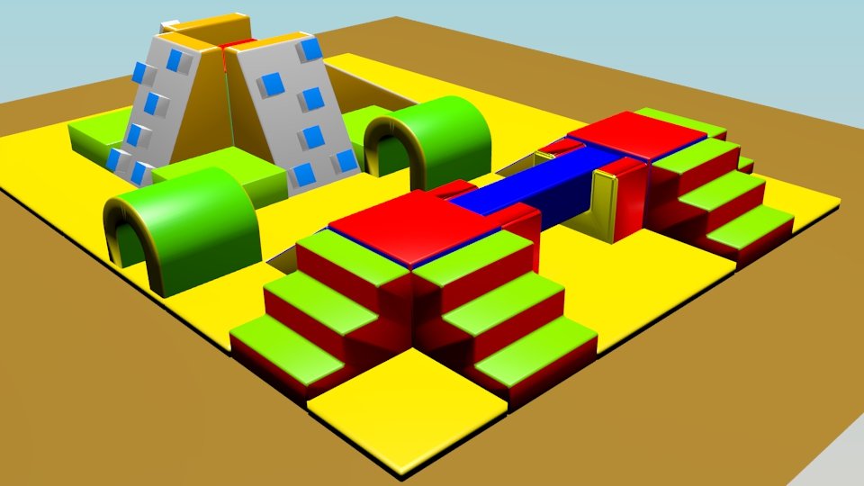 Parcours Mousse : 5.6 x 4.2 x 1.05 m (REF MM 11-11-3)