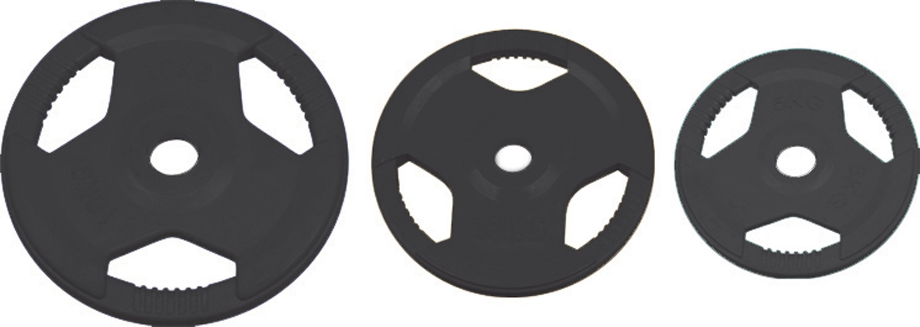 Disque Olympique caoutchouc noir 25 kg. (REF MS-609621)