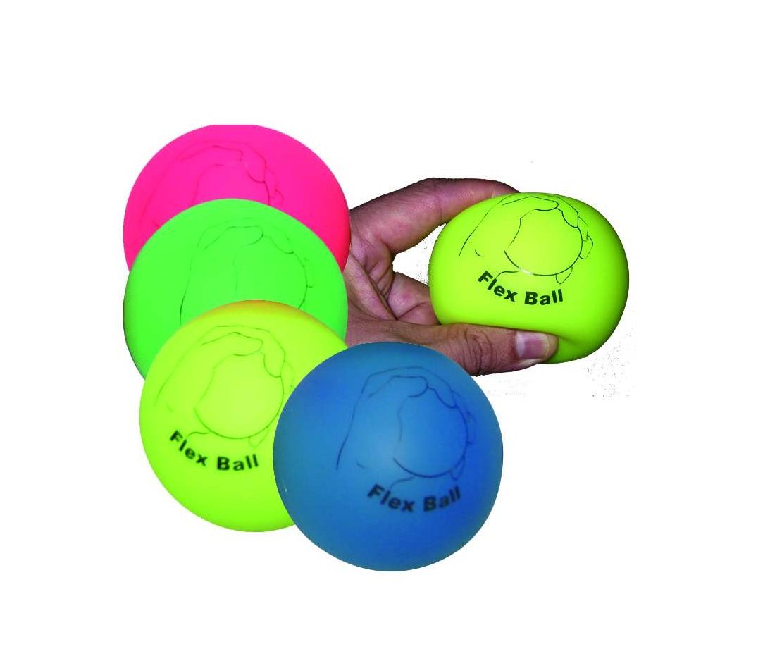 Lot de 12 Balles Flex Fluo -  4 Coloris fluos (REF MOT-4.2)