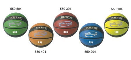 Medecine ball Caoutchouc - 3 kg -  23 cm (REF MS-55.3)