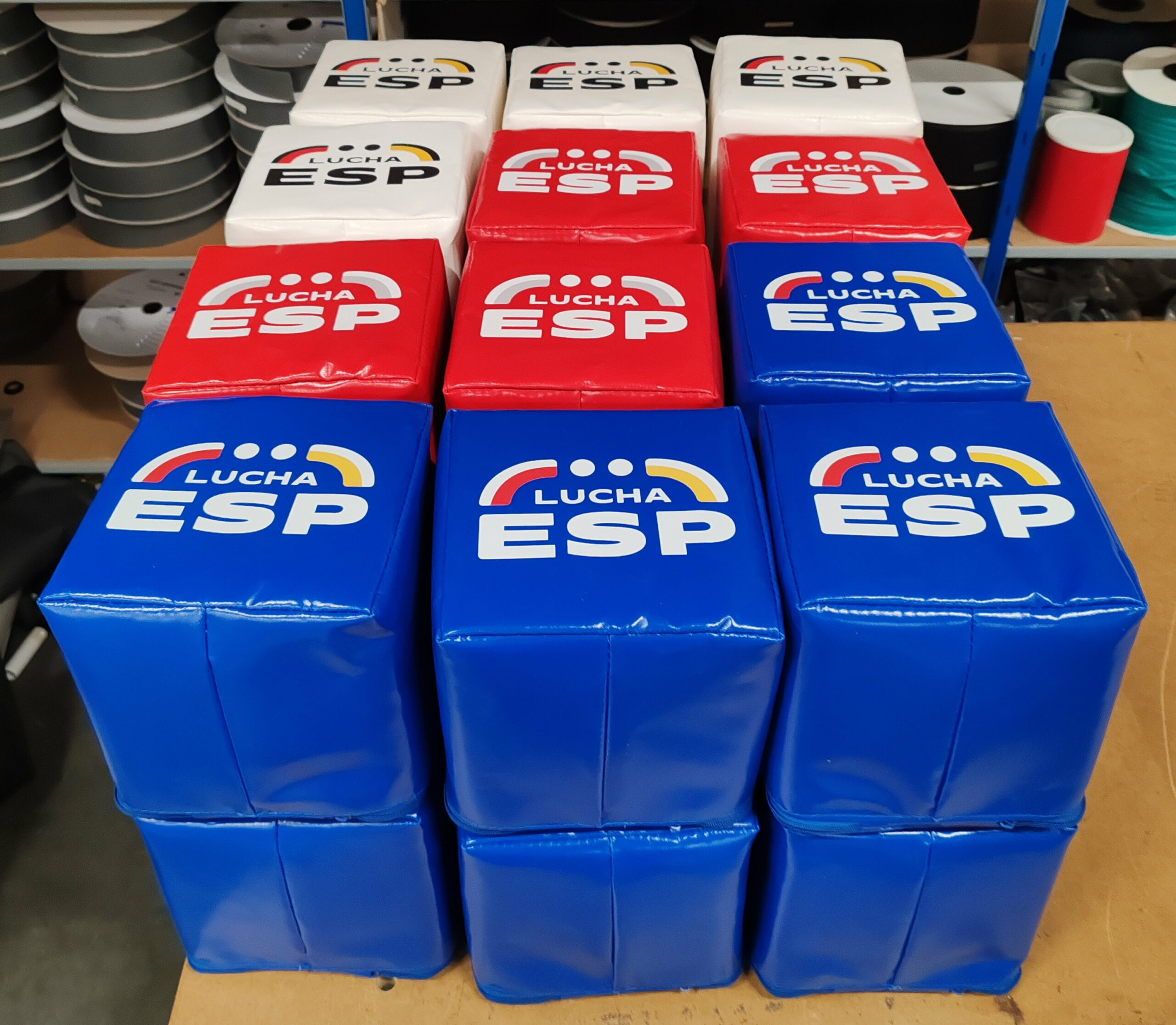 Lot de 3 Cubes Challenge : Rouge, Bleu et Blanc
