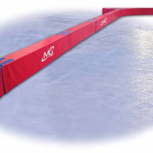 Séparateur de patinoire en mousse - housse soudée en PVC non feu M2, Liaison par bandes agrippantes - Dimensions : 300 x 35 x hauteur 25 cm (bavettes de liaisons fournies)