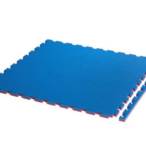 Tatami Multi Arts Martiaux – au m² – épaisseur 2,2 cm – coloris Rouge / Bleu