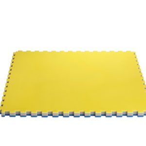 Tatami Arts Martiaux Adultes - épaisseur 5 cm - dalle 100 x 100 cm - prix au m² - coloris Bleu/Gris/Jaune